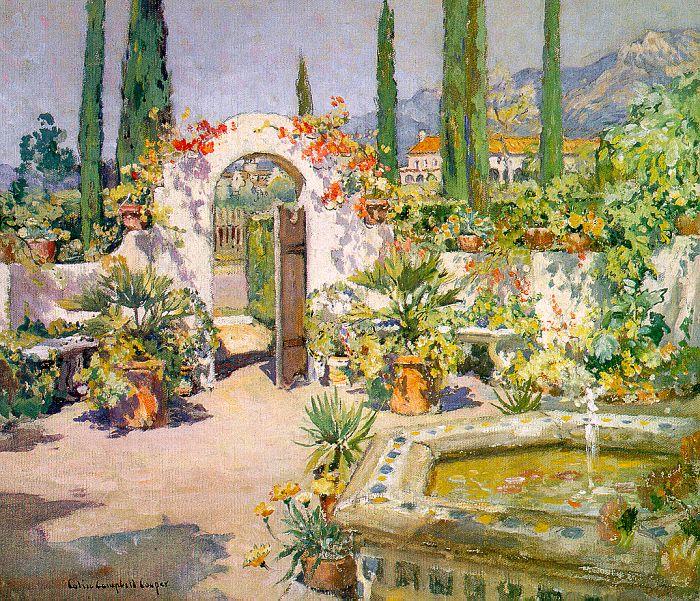 Colin Campbell Cooper A Santa Barbara Courtyard